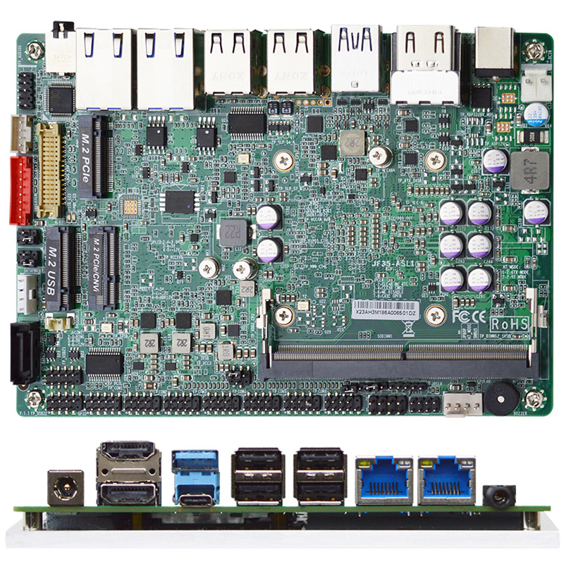 Jetway F35-ASL1-74330010 3,5" SBC (Intel Atom Processor SoC, 2x LAN, 4k USB-C DP) <b>[12-28V Power Input]</b>