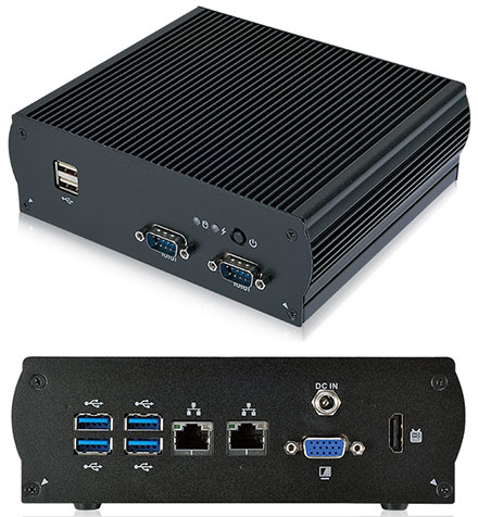 Mitac S300-10AS-WIDE (Intel Apollo Lake E3940 4x 1.8Ghz, 2x Gigabit LAN, VGA/HDMI, 2x RS232) [<b>FANLESS, [Extended temperature range -40�C to 60�C]</b>]