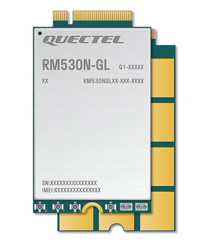 Quectel RM530N-GL M.2 Modem (5G/LTE, 4.0Gbps (DL) / 1.4Gbps (UL), Sub-6)