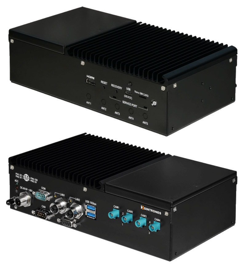 Sintrones IBOX-601-M12X-00-ONX16-S05 (NVIDIA Jetson Orin NX Fanless Edge AI, <b>16GB, 480GB SSD</B>)